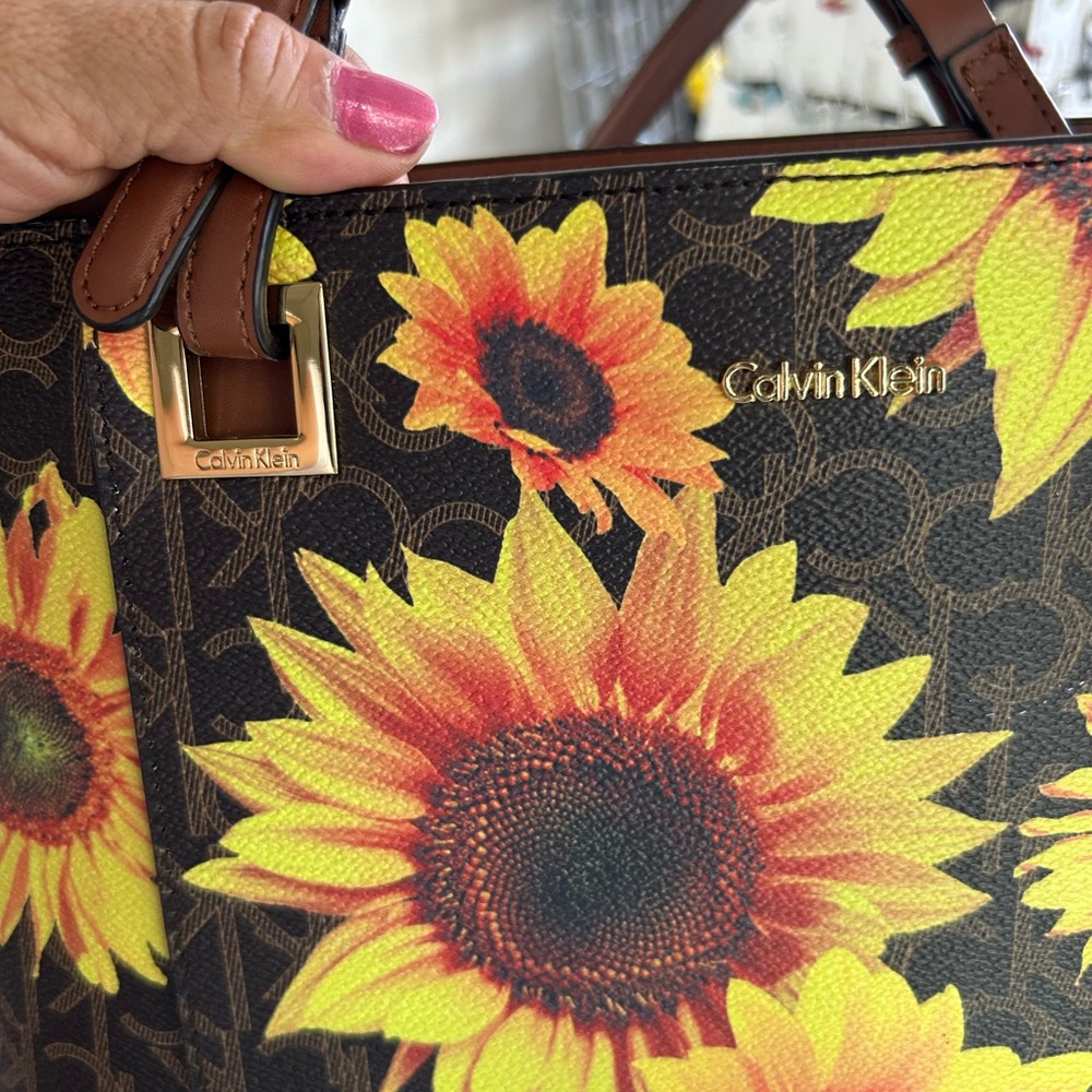 Calvin Klein Sunflower Brown Tote - Picture 4 of 9